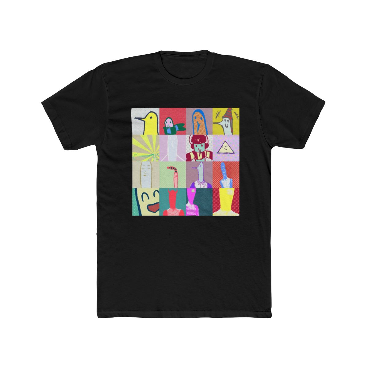 Punpun grid print T Shirt | Oyasumi Punpun