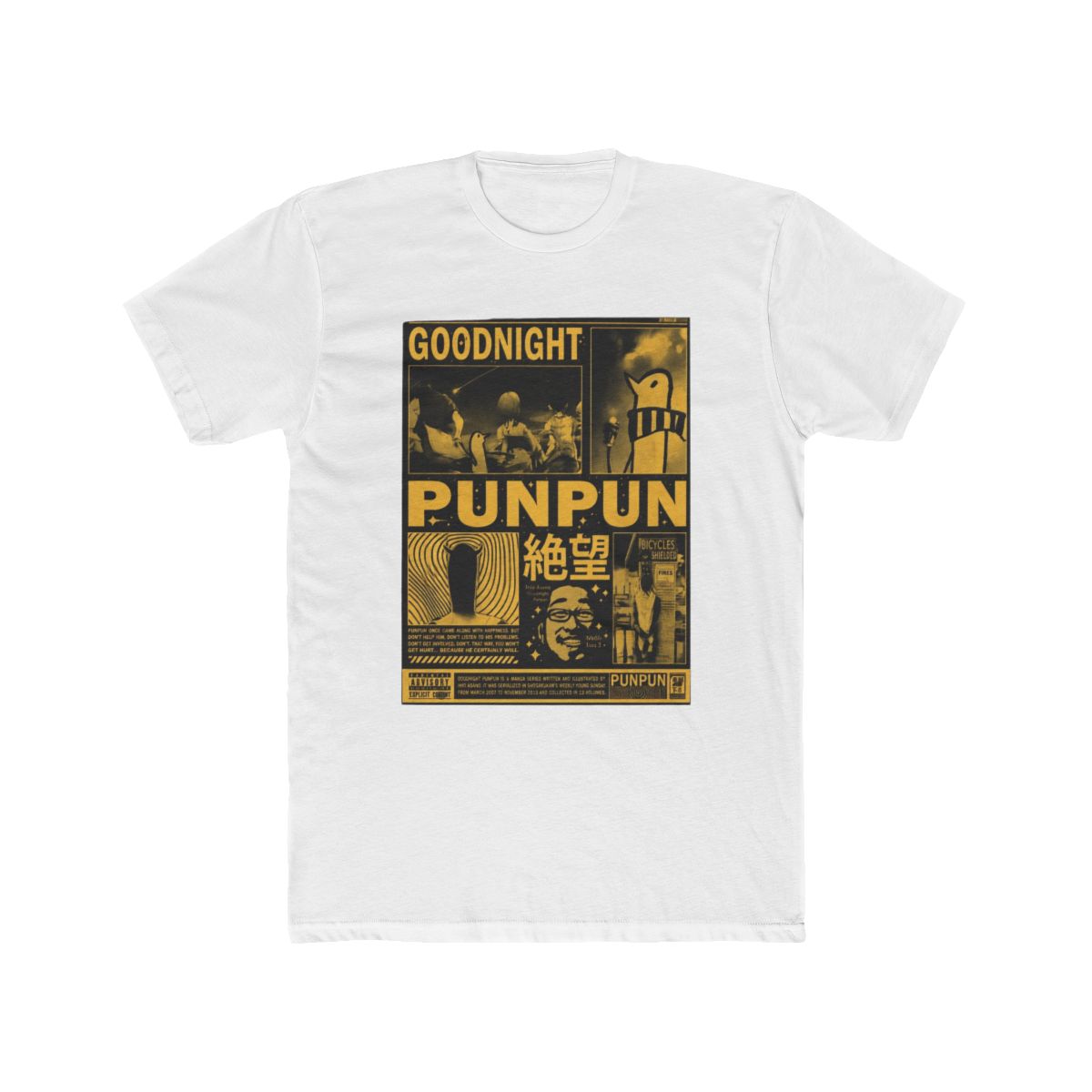 Goodnight Punpun Night Vibe Manga Panel Graphic Tee | Yeager Apparel | Oyasumi Punpun - Official t-shirts merchandise