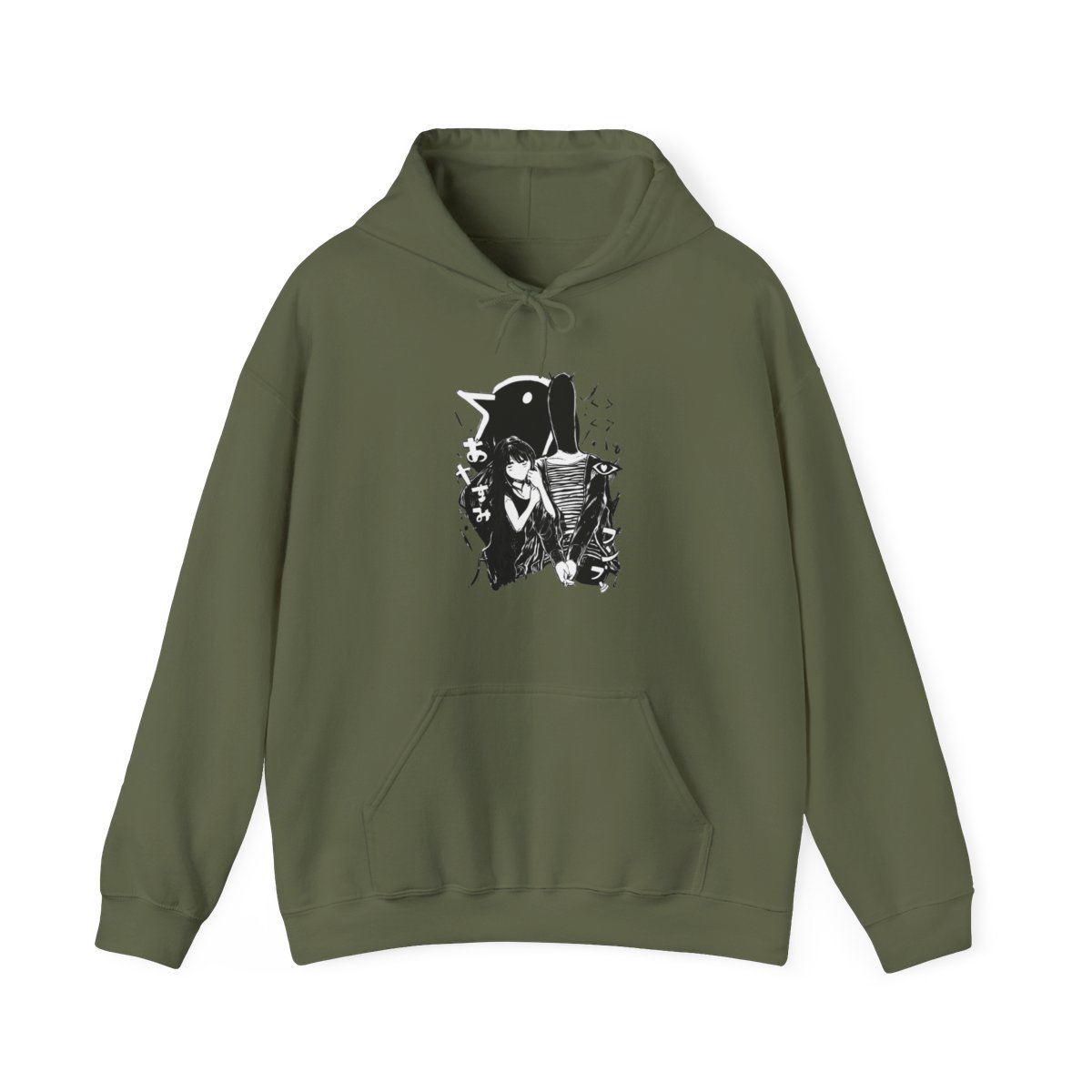 WBLXYMDP Omori Oyasumi Punpun Merch Men/Women Hoodie Long sleeve Hooded (Black,XX-Small) - alternate angle 4, merchandise