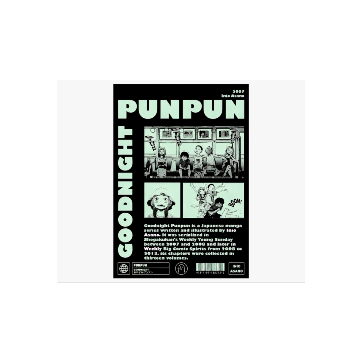 Dark Punpun Wall Art | Oyasumi Punpun - alternate angle 1, merchandise