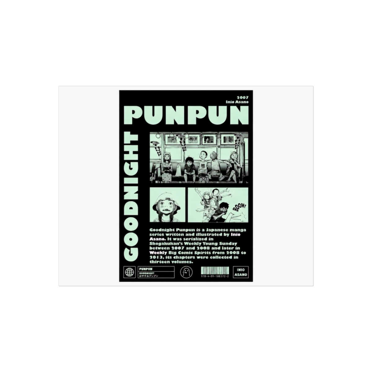 Dark Punpun Wall Art | Oyasumi Punpun - alternate angle 3, merchandise