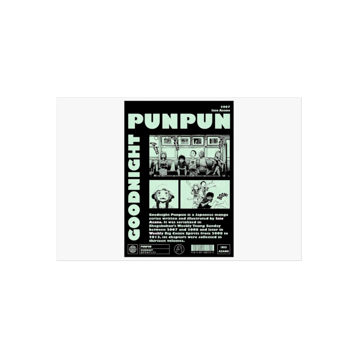 Dark Punpun Wall Art | Oyasumi Punpun - alternate angle 2, merchandise