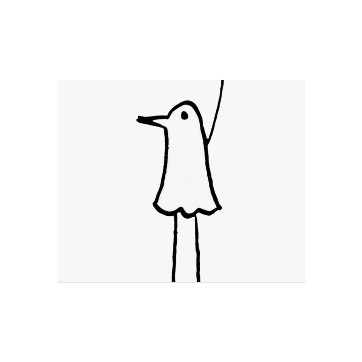Minimalist Punpun Wall Art | Oyasumi Punpun - alternate angle 1, merchandise