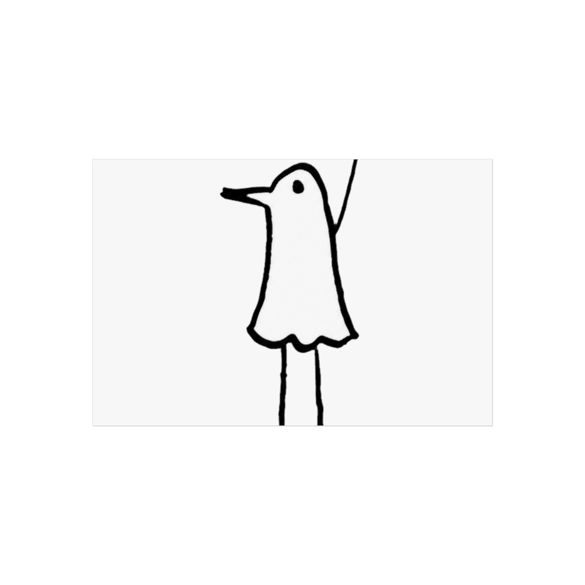 Minimalist Punpun Wall Art | Oyasumi Punpun - alternate angle 2, merchandise